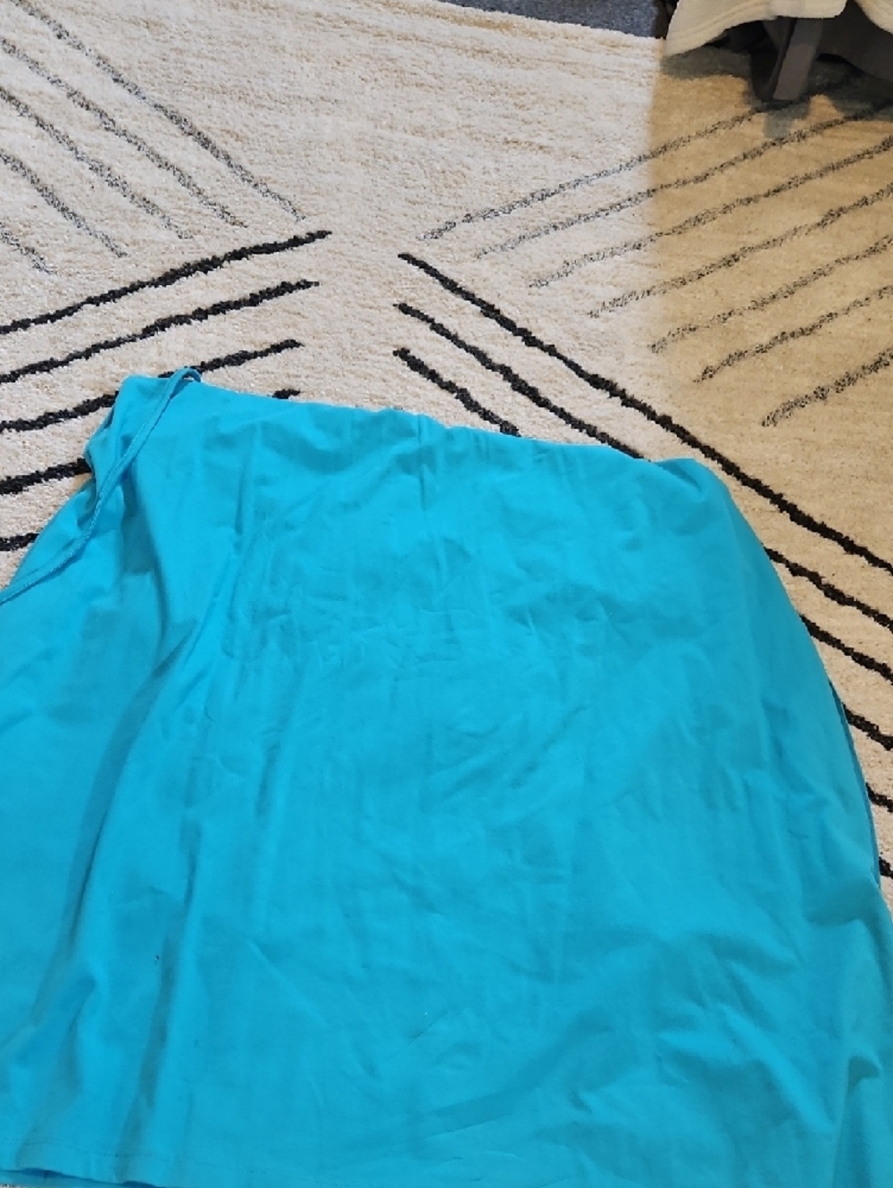 d&co. Turquoise Sleeveless Tank Dress With Cover Top - Picture 7 of 7